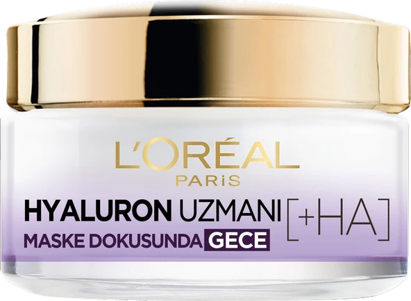 Loreal Paris Hyaluron Uzmanı Cilt Dolgunlaştıran Nemlendirici Gece Kremi 50 ml