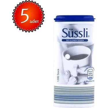Orjinal Süssli 1200 Stück Tatlandırıcı 5 Adet Tatlandırıcı