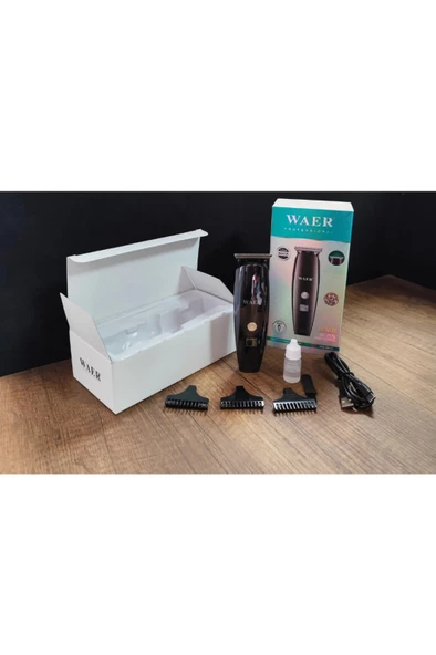 WAER Profesyonel Sakal Traş Makinesi Dijital Sarj Göstergeli wa-2913 - 5