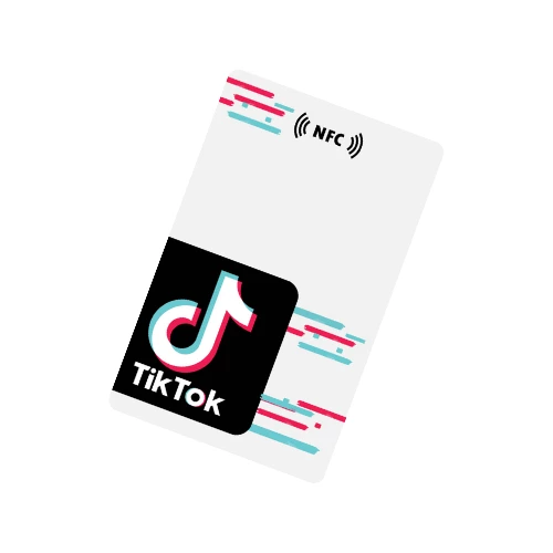 NFC ve QR Kodlu TikTok Takip Kartı - 2