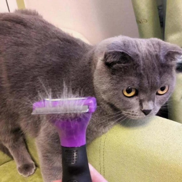 Petinka  Kedi 4.5 Kilo Üzeri Kısa Tüylü  Tüy Toplama Tarağı - 8