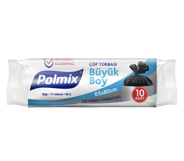 Polmix 3'lü Çöp Poşeti Büyük Boy