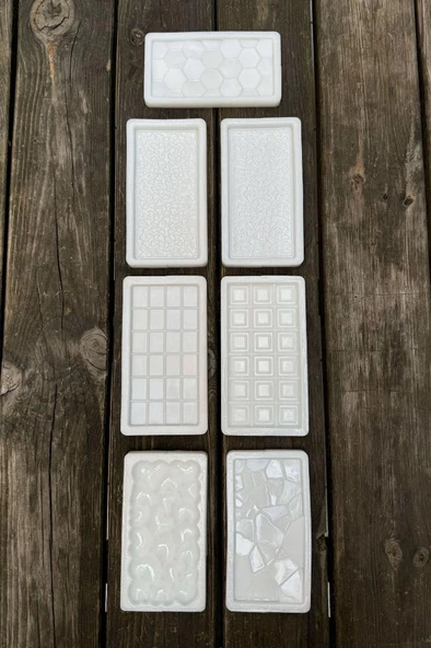 Tablet Çikolata Yedili Silikon Mum Kalıp Seti - Resim 5