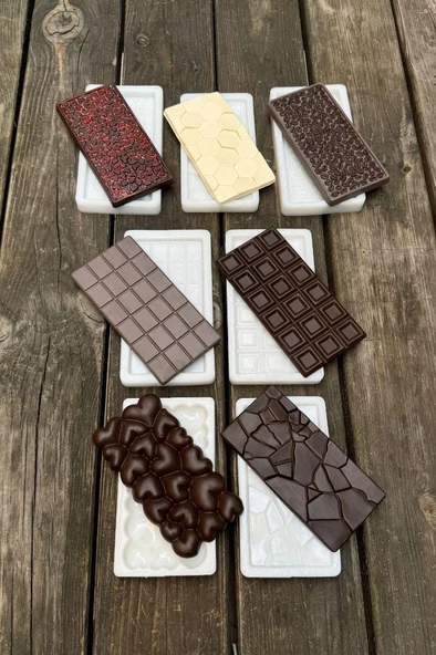 Tablet Çikolata Yedili Silikon Mum Kalıp Seti ürün görseli