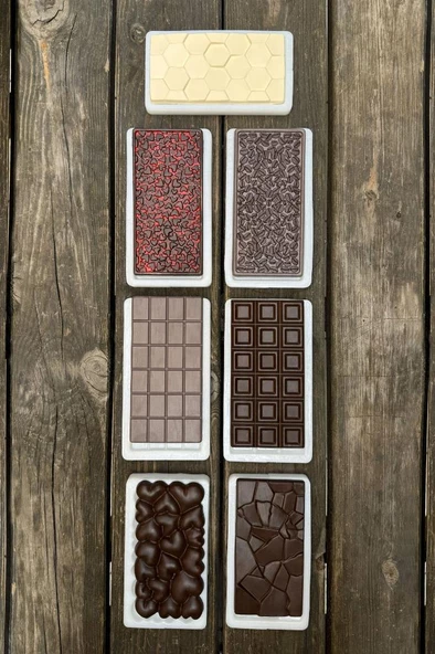 Tablet Çikolata Yedili Silikon Mum Kalıp Seti - Resim 2