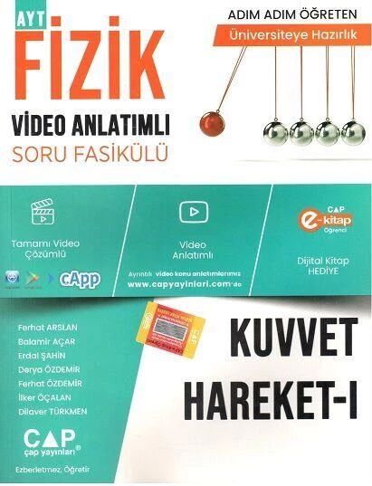 Fizik Kuvvet Hareket 1 Konu Anlatımlı Soru Bankası Çap Yayınları