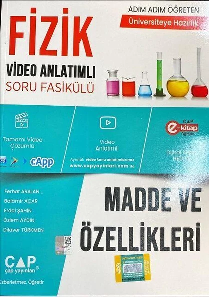 Üniversiteye Hazırlık Fizik Madde ve Özellikleri Konu Anlatımlı Soru Bankası Çap Yayınları