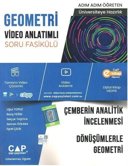 Geometri Çemberin Analitik İncelenmesi Dönüşümlerle Geometri Konu Anlatımlı Soru Bankası Çap