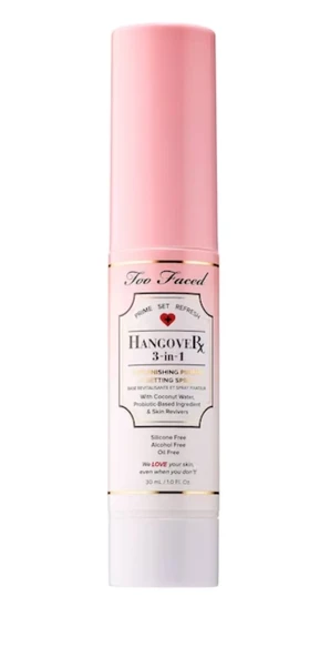 TOO FACED Hangover 3-in-1 Spray - Seyehat Boyu Makyaj Sabitleyici Sprey ürün görseli