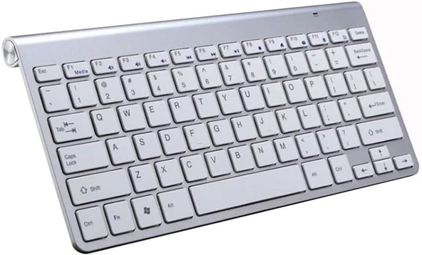 Philips M9 S410J 10.1" Uyumlu Kablosuz Wireless Pilli Türkçe Q Klavye - Gümüş