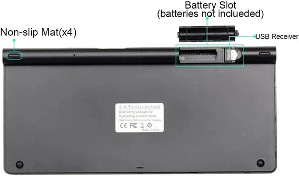 Apple iPad Air 5. Nesil 10.9" Uyumlu Kablosuz Wireless Pilli Türkçe Q Klavye - Siyah - 3