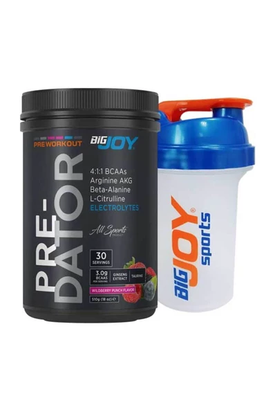 Bigjoy Sports Bigjoy Pre-workout Predator 510 gr - Orman Meyveleri-preworkout