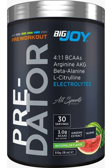 Bigjoy Sports Predator Pre-workout Karpuz Aroma 510g Preworkout Aminoasit - 2