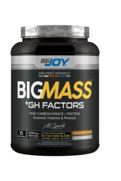 Big Joy Bıgmass Gainer Gh Factors Çikolata 1500g Hediyeli