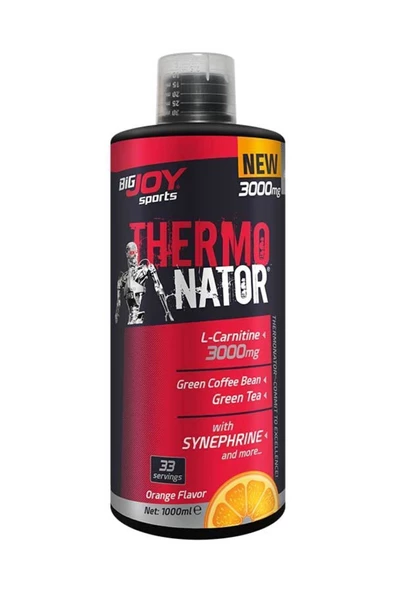 Bigjoy Sports Portakal Aromalı Thermo Nator L Karnitin 1000 ml 3000mg L Carnitine