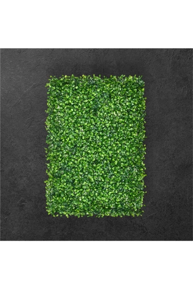 DDPEST Yapay Yeşil Çiçek Duvar Kaplama Panel Şimşir Tabaka 40x60 Cm Yeşil Dik Duvar Uygulama - 2
