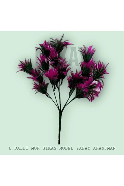 DDPEST 6 DALLI FUŞYA SIKAS MODEL YAPAY SAKSI AKVARYUM ARANJMANI - 2