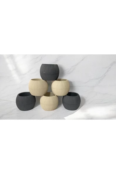 DDPEST 6 Adet Mini Boy Balkon Saksısı - 2