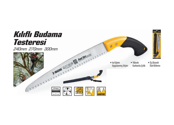 SGS  Kılıflı Budama Testeresi 240MM -