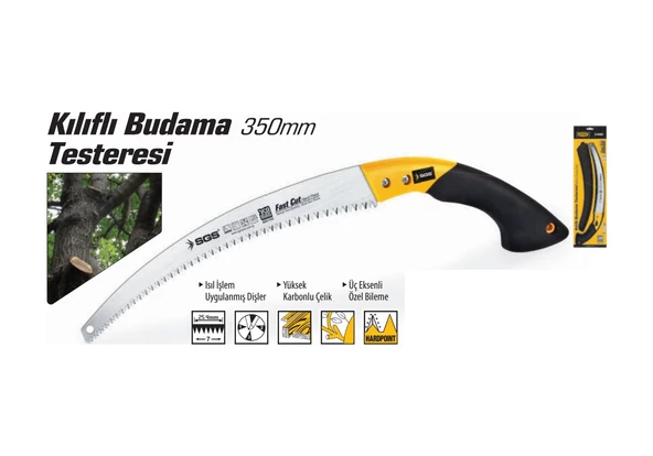 SGS  Kılıflı Budama Testeresi 350MM -