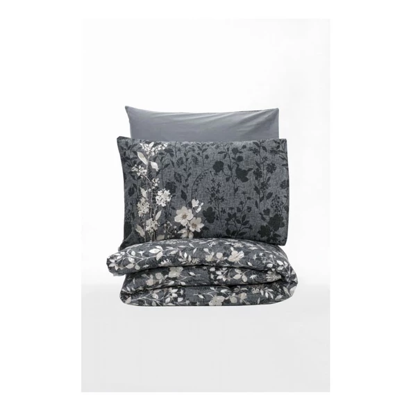 Cotton Box Dual Çift Kişilik Nevresim Takımı Comely Antrasit - 4