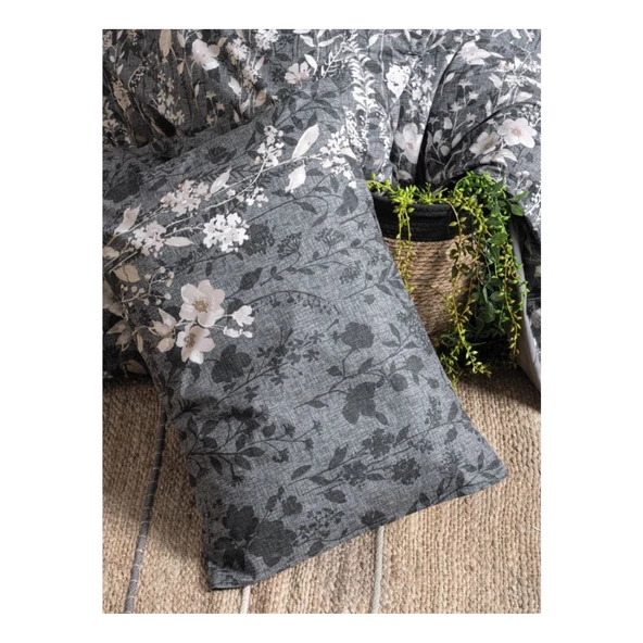 Cotton Box Dual Çift Kişilik Nevresim Takımı Comely Antrasit - 3