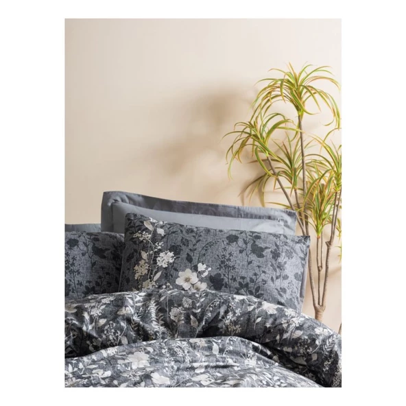 Cotton Box Dual Çift Kişilik Nevresim Takımı Comely Antrasit - 2