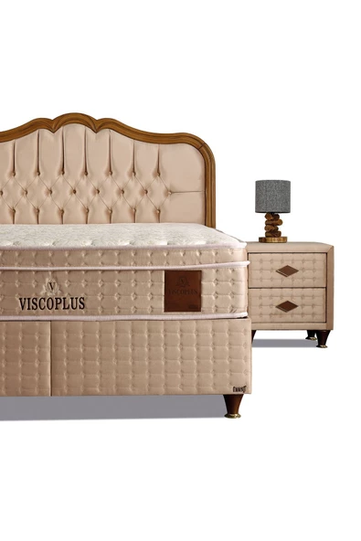 İmaj VİSCO PLUS BAZA+BAŞLIK ÇİFT KİŞİLİK 150x200 cm (FİYATA YATAK DAHİL DEĞİLDİR)