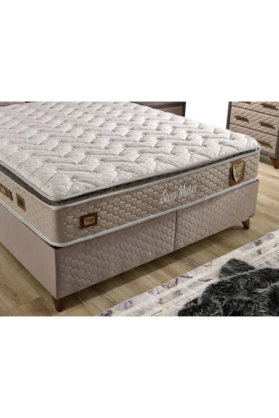İmaj SLEEP MAKER BAZA+BAŞLIK ÇİFT KİŞİLİK 150x200 cm ( YATAK DAHİL DEĞİLDİR) - 8