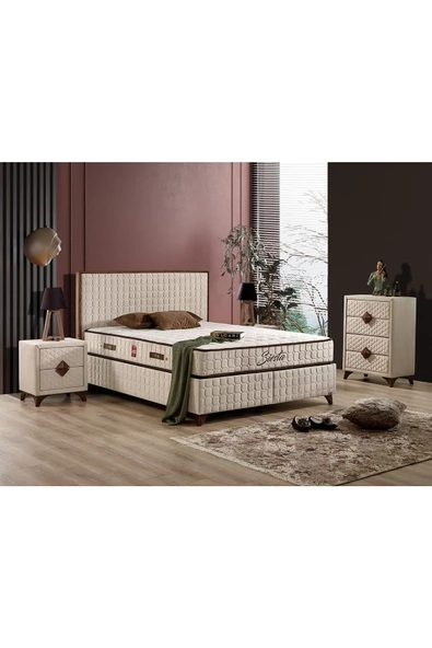 İmaj Siesta Plus Set (baza+yatak+başlık) Tek Kişilik 90x190 Cm