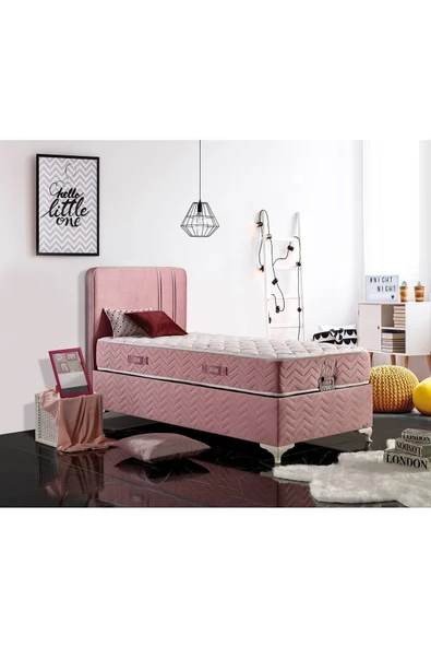 İmaj Pink Set (baza+yatak+başlık) Tek Kişilik 120x200 Cm - 3