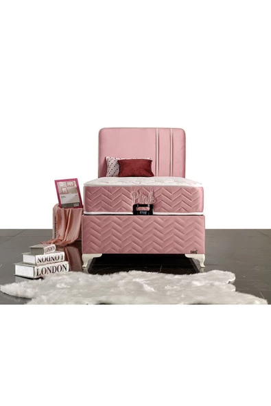 İmaj Pink Set (baza+yatak+başlık) Tek Kişilik 120x200 Cm - 2