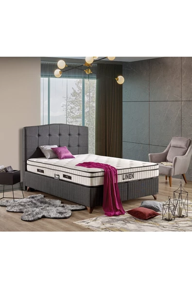 İmaj Linen Set (baza+yatak+başlık) Çift Kişilik 140x200 Cm - 3