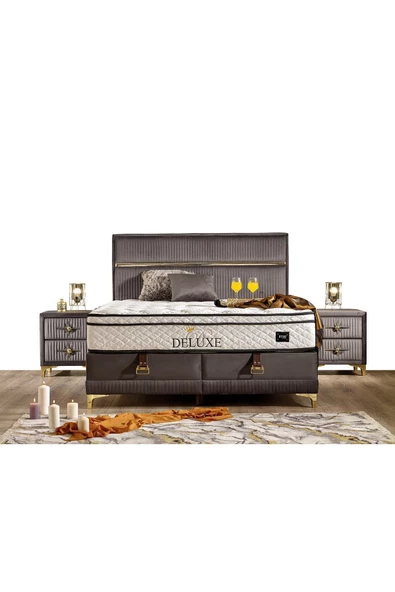 İmaj Deluxe Set (baza+yatak+başlık) Çift Kişilik 180x200 Cm - 3