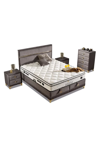 İmaj Deluxe Set (baza+yatak+başlık) Çift Kişilik 180x200 Cm - 2