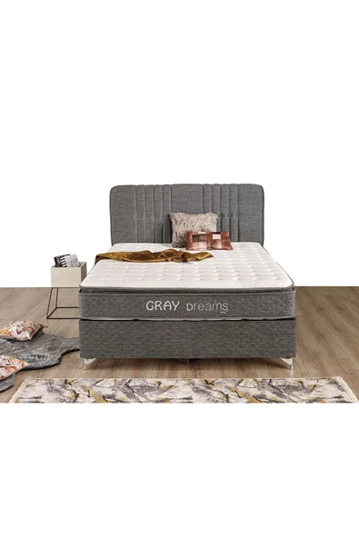 İmaj Gray Dreams Set (baza+yatak+başlık) Çift Kişilik 140x190 Cm - 3