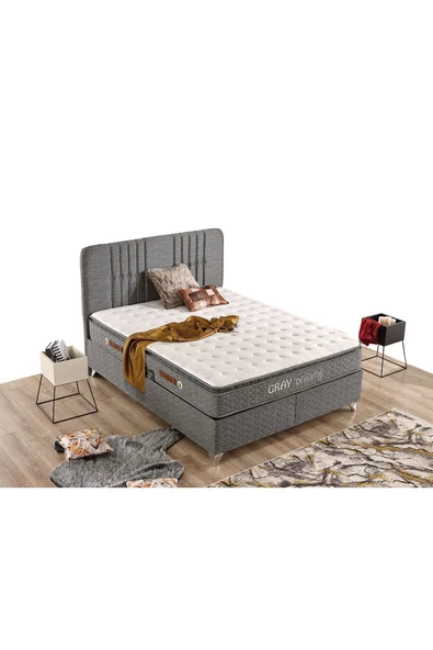 İmaj Gray Dreams Set (baza+yatak+başlık) Çift Kişilik 140x190 Cm - 2