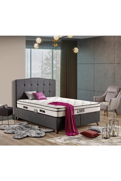 İmaj Linen Baza Çift Kişilik 200x200 Cm (YATAK VE BAŞLIK FİYATA DAHİL DEĞİLDİR)