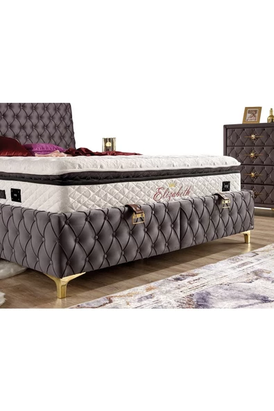 İmaj Elızabeth Yatak Çift Kişilik 180x200 Cm (BAŞLIK VE BAZA FİYATA DAHİL DEĞİLDİR) - 2