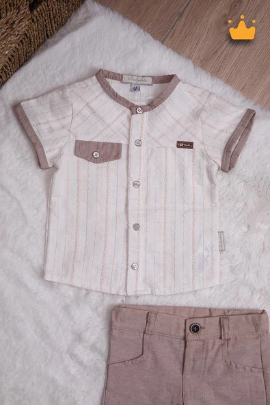 Babydola Erkek Bebek Çocuk Şortlu Takım 15102 - 2