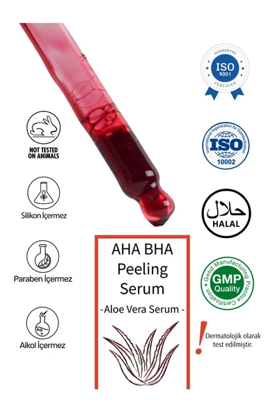 VESTİTİ COSMETİC,ALOE VERA PEELING - AHA BHA PEELING SERUM - 3