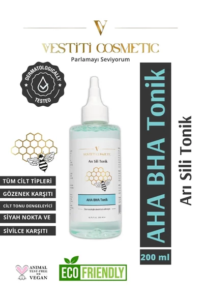 VESTİTİ COSMETİC,AHA BHA Tonik - C Vitamini Serum - Anti Aging Serum 3’lü Set - 2