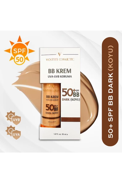 VESTİTİ COSMETİC,BB Krem Koyu (DARK)+50 SPF