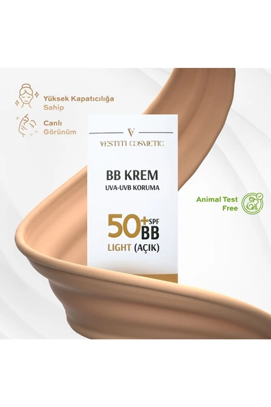 VESTİTİ COSMETİC,BB Krem Açık (Light)+50 SPF - 2
