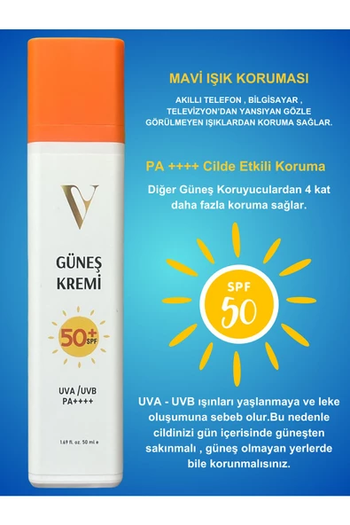 VESTİTİ COSMETİC,Vestiti Güneş Kremi 50 Spf - 4