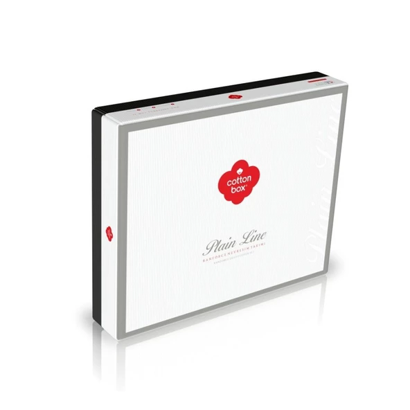 Cotton Box Plain Tek Kişilik Nevresim Takımı Sooty Bordo - 4