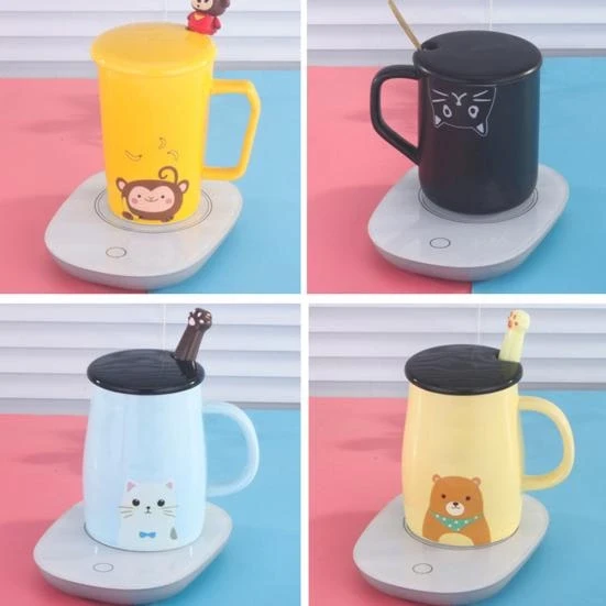 55 Derece Sabit Sıcaklıkta Seramik Metal Cam Kupa Isıtıcı ürün görseli