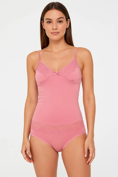 Kadın Askılı Penye Çamaşır Takımı - Resim 10