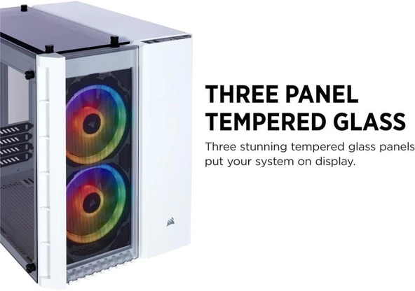 Corsair Crystal 280X CC-9011137-WW Fanlı Micro ATX Oyuncu Kasası - Outlet - 3
