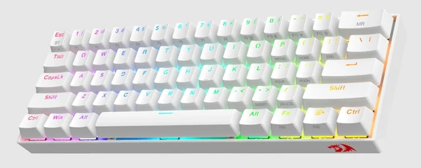 REDRAGON K530W-RGB-PRO RGB BROWN SWITCH KABLOSUZ MEKANİK Q GAMİNG KLAVYE BEYAZ - 2